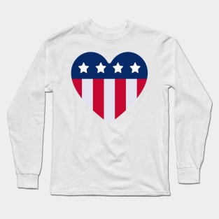 USA Heart Long Sleeve T-Shirt